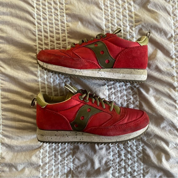 Saucony Jazz 81 Peak Premium Red Green Men’s 5.5 - Picture 3 of 8
